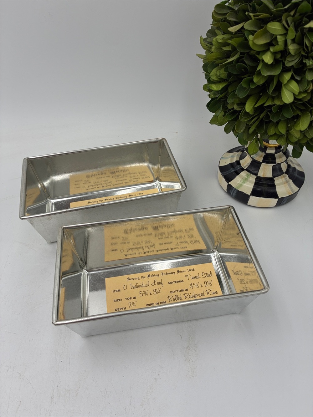 Chicago Metallic Tinned Steel Individual Loaf Pan